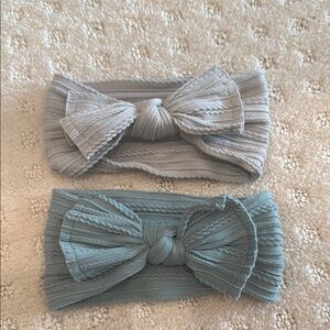 Kids Soft Headbands - Gray and Blue